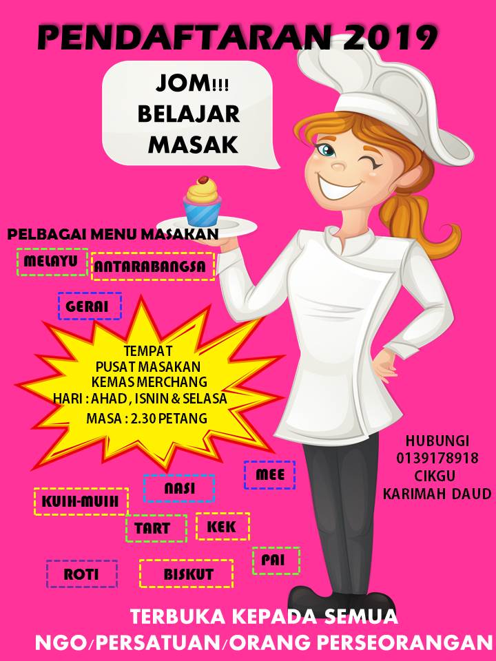 POSTER JOM BELAJAR MASAK 2019